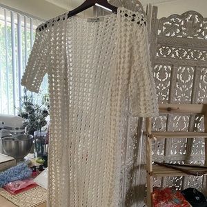 FOREVER 21 crochet hippie boho chic 70s cardigan